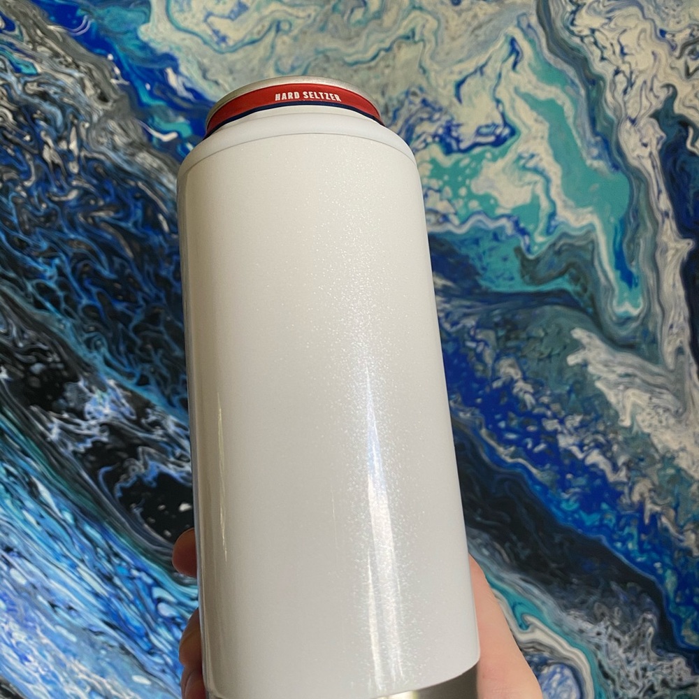 Stainless steel skinny can koozie white claw - Picture 5 of 6